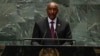 Gen. Abdel-Fattah al-Burhan, president of the Transitional Sovereign Council of Sudan, addresses the 79th session of the United Nations General Assembly, Sept. 26, 2024, at UN headquarters.