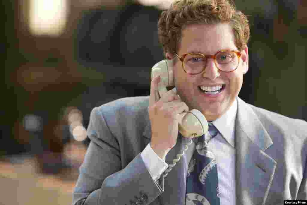 Jonah Hill adalah nomine untuk kategori aktor pembantu terbaik untuk perannya dalam film &ldquo;The Wolf of Wall Street.&rdquo; (Oscars.org)