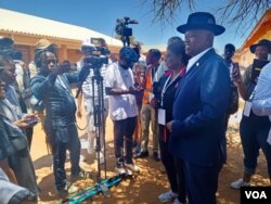 uMongameli Masisi esanda kuvota ngoLwesithathu. (VOA)