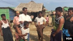 Người tị nạn Rohingya tại trại tạm cư Dar Pang ở ngoại ô thành phố Sittwe, Myanmar (Ảnh: Colin Lovett/VOA), ngày 4/6/2015.