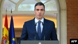 Thủ tướng Tây Ban Nha Pedro Sanchez phát biểu về việc công nhận nhà nước Palestine. Tây Ban Nha, Ireland và Na Uy chính thức công nhận nhà nước Palestine vào ngày 28/5/2024.
