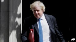 El ministro briánico de Relaciones Exteriores, Boris Johnson, presentó su renuncia el lunes, 9 de julio de 2018.