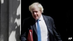 L'ex-ministre des Affaires étrangères britannique, Boris Johnson