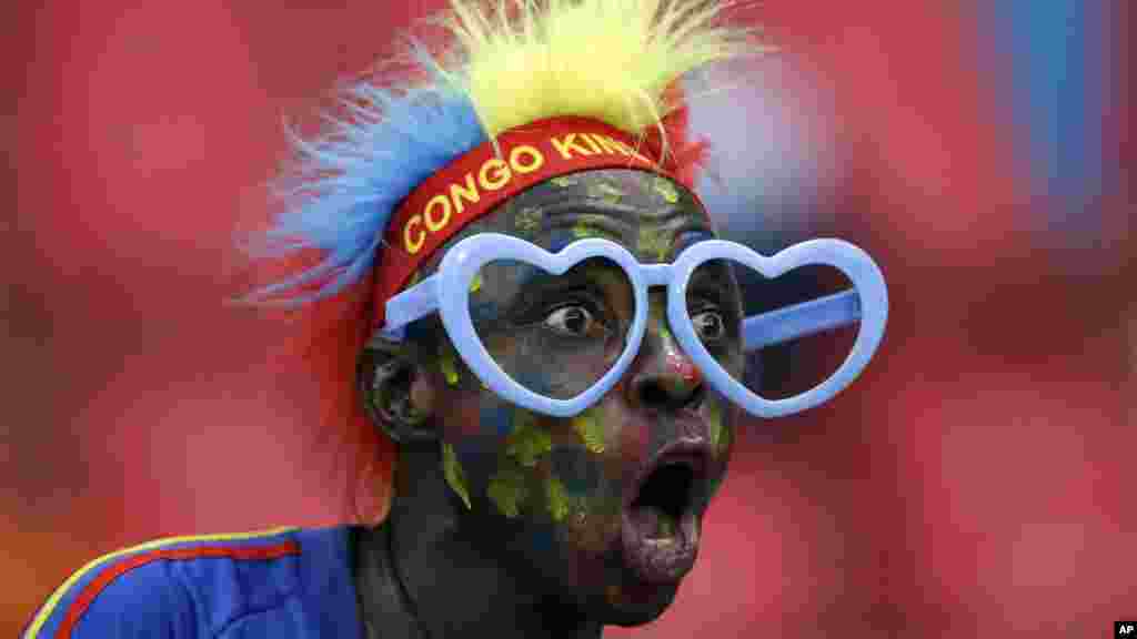 A DR Congo soccer fan 