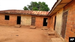 FILE - A school stands empty after the abduction days earlier of its students, in Tegina, Nigeria, June 1, 2021. Kidnappers most recently targeted a school in the town Yauri in northwest Nigeria's Kebbi state.