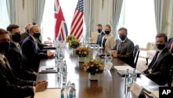 Foreign Secretary Dominic Raab meets US Secretary of State Antony Blinken at Carlton Gardens, London, for a UK-US bilateral meeting.