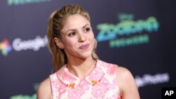 Shakira en el estreno de Zootopia en L.A., el 17 de febrero de 2016. La barranquillera hizo el papel de Gazelle en las versiones de inglés y español de la película producida por Disney, que ganó el Oscar a Mejor Filme de Dibujos Animados en 2017.