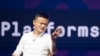 Pendiri Alibaba Jack Ma menjadi pembicara di sela-sela Pertemuan Tahunan IMF- Bank Dunia 2018 di Bali Nusa Dua Convention Center, Nusa Dua, Bali, Jumat (12/10). (Foto: Antara/ICom/AM IMF-WBG/M Agung Rajasa/hp/2018)