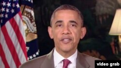 美国总统奥巴马发表每周讲话