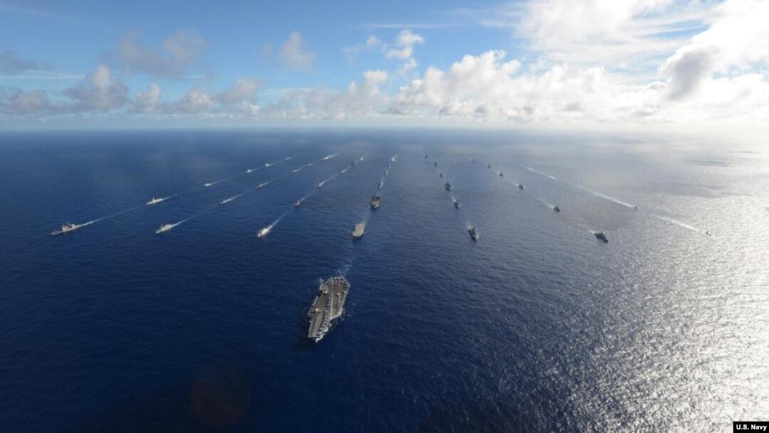 Hình ảnh cuộc diễn tập hải quân RIMPAC năm 2016.