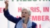 Kandidat Partai Hijau, Jill Stein berbicara selama rapat umum di Union Park selama Konvensi Nasional Demokrat Rabu, 21 Agustus 2024, di Chicago, AS.