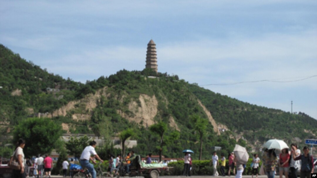 延安宝塔山。《我的青春在延安》等红色剧以延安为背景或场景