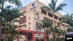 This photograph taken on September 20, 2023 shows a general view of the Westgate Mall in Nairobi, Kenya. 