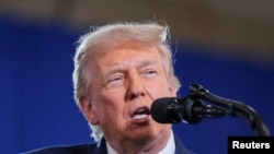 U.S. President Trump visits Suffern, New York