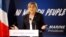 Marine Le Pen, French far-right National Front (FN) party president, member of European Parliament and candidate for French 2017 presidential election, speaks to the media in Paris, France, Jan. 4, 2017. 