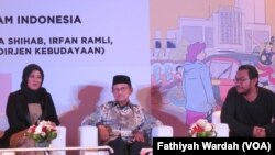 Merayakan Keberagaman Indonesia Bersama B.J. Habibie di Museum Nasional (foto: VOA/Fathiyah Wardah)