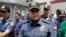 Philippine National Police Chief Ronald dela Rosa walks after an anti-terror simulation exercise at a bus terminal in Quezon city, north of Manila, Philippines, April 11, 2017. 