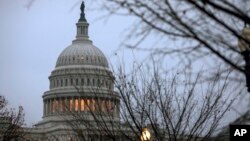 The Capitol is seen in Washington, Dec. 5, 2017, days before President Trump signed a stopgap measure gives lawmakers and the White House until Dec. 22 to work out a final spending bill that will keep the lights on.