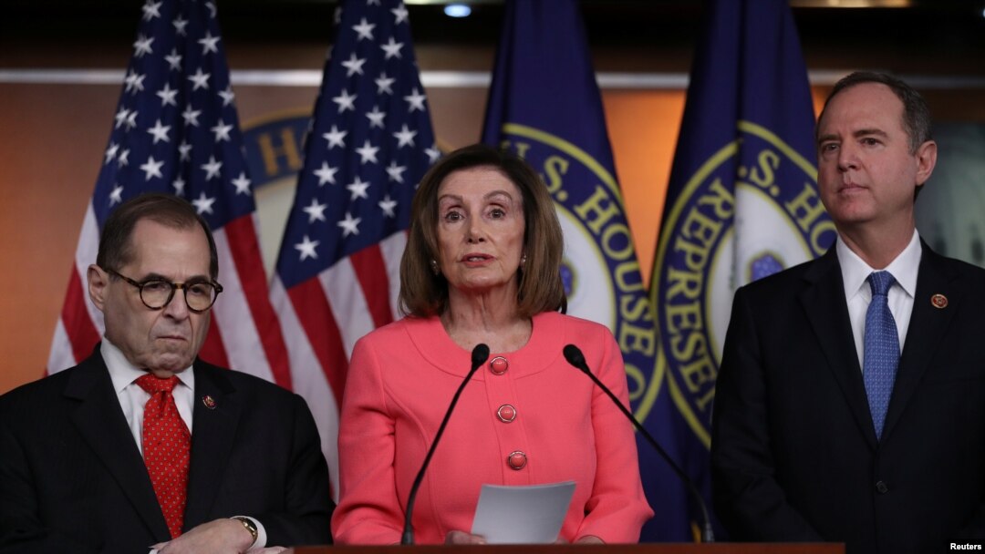 Umuobozi w'inteko ishinga amategeko y'Amerika Nancy Pelosi. 