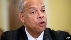 Sakataren kula da tsaron cikin gida na Amurka Jeh Johnson.