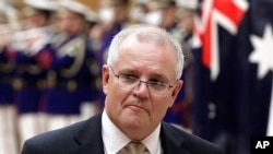 Perdana Menteri Australia Scott Morrison berfoto di Tokyo, 17 November 2020. (Foto: AP)