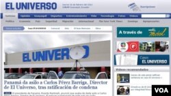 La primera plana de la mayoría de los medios ecuatorianos informan este jueves sobre el fallo de la justicia de ese país contra el diario El Universo.