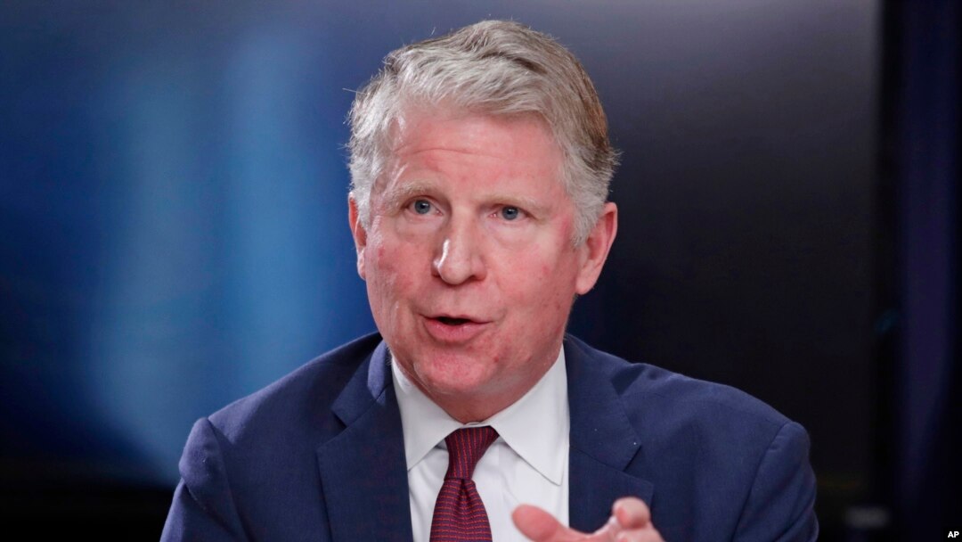 FILE - Manhattan District Attorney Cyrus R. Vance, Jr., responds to a question during a news conference in New York, May 10, 2018.