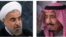 Iranian President Hassan Rouhani (left) and King Salman bin Abdulaziz Al Saud of Saudi Arabia. (UN photo, AP photo, respectively)
