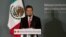 Mexico's President-elect Enrique Pena Nieto delivers a speech during an event in Mexico City, Wednesday, Nov. 14, 2012. 