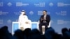 Syrian Foreign Minister Asaad Hassan al-Shibani speaks during a session at the World Governments Summit in Dubai, United Arab Emirates, Feb. 12, 2025. 