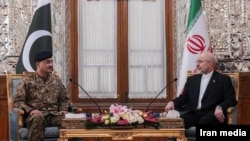 Iranian Parliament Speaker Mohammad Bagher Ghalibaf meets with Pakistan army chief Asim Munir in Tehran, Iran, April 16, 2026.