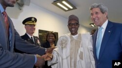 Shugaba Buhari da John Kerry 