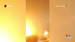 ثبت لحظه برخورد موشک در فاصله کم از فیلمبردار در دولت‌آباد اصفهان
