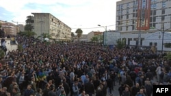 Les manifestants algériens à Kabylie, le 13 décembre 2019