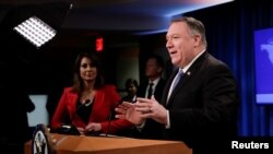 El secretario de Estado de EE.UU., Mike Pompeo, sostuvo que todas las partes involucradas deben dejar de discutir y prepararse para las negociaciones e incluir las pláticas para liberar prisioneros. 