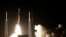 Roket SpaceX Falcon 9 yang membawa pesawat ruang angkasa milik Israel, Beresheet, Cape Canaveral, Florida, 21 Februari 2019.