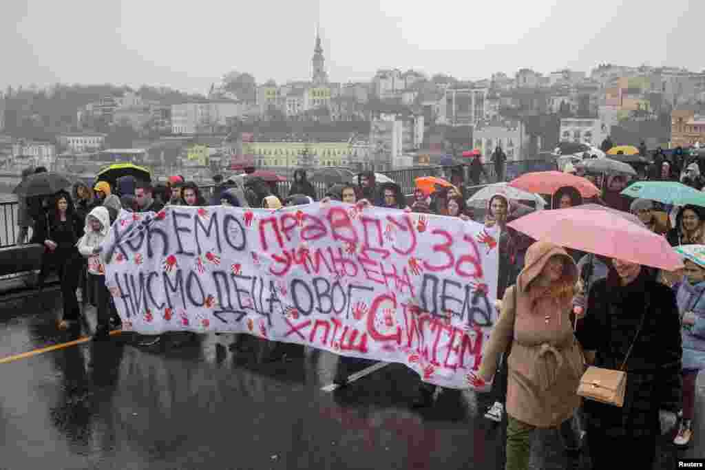 Serbia's schools, bookshops and theaters shut in anti-government protest