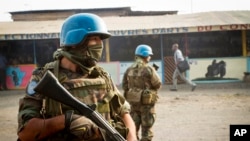 Les casques bleus à Goma, au Congo, juillet 2012. Image: AP