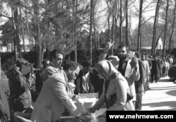 Iranians vote in a March 30-31, 1979, referendum asking whether or not Iran should become an 'Islamic republic,' with no other alternatives offered. (Courtesy Mehr News)