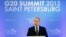 El presidente ruso, Vladimir Putin, fue el anfitrión de la cumbre del G-20.