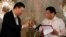 China's President Xi Jinping and Philippine President Rodrigo Duterte toast during a State Banquet at the Malacanang presidential palace in Manila, Philippines, Nov. 20, 2018.