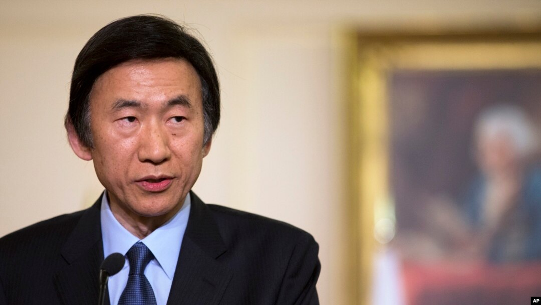 South Korean Foreign Minister Yun Byung-Se speaks during a news conference at the State Department in Washington, April 2, 2013.