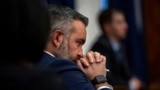 FILE - New Mexico Attorney General Raul Torrez listens to oral arguments dealing with local municipalities implementing ordinances restricting abortion, Dec. 13, 2023, in Santa Fe, NM. 