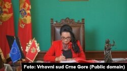 Arhiva - Bivša predsjednica Vrhovnog suda Crne Gore Vesna Medenica 