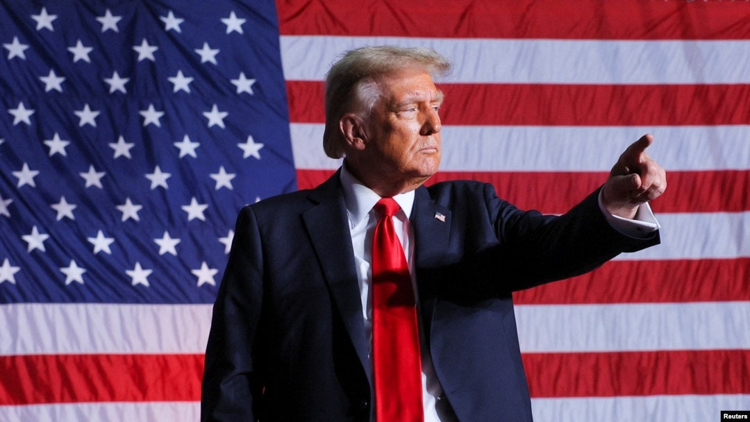 Доналд Трамп на предизборен митинг во сојузната држава Северна Каролина
