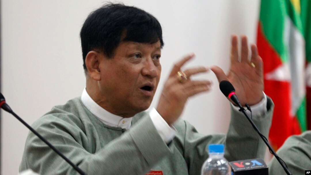 ရွေးကောက်ပွဲ ကော်မရှင်ဥက္ကဋ္ဌ ဦးတင်အေး။ 