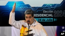 El presidente Nicolás Maduro, postulado por los partidos que integran el Gran Polo Patriótico.