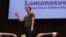 Facebook Chief Executive Mark Zuckerberg gestures as he addresses students at the Moscow State University in Moscow, Russia, October 2, 2012.
