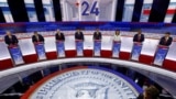 FILE PHOTO: Republican U.S. Presidential candidates participate in first 2024 campaign debate in Milwaukee