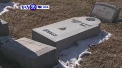 VOA60 America - More gravestones damaged in a Jewish cemetery in Rochester, New York